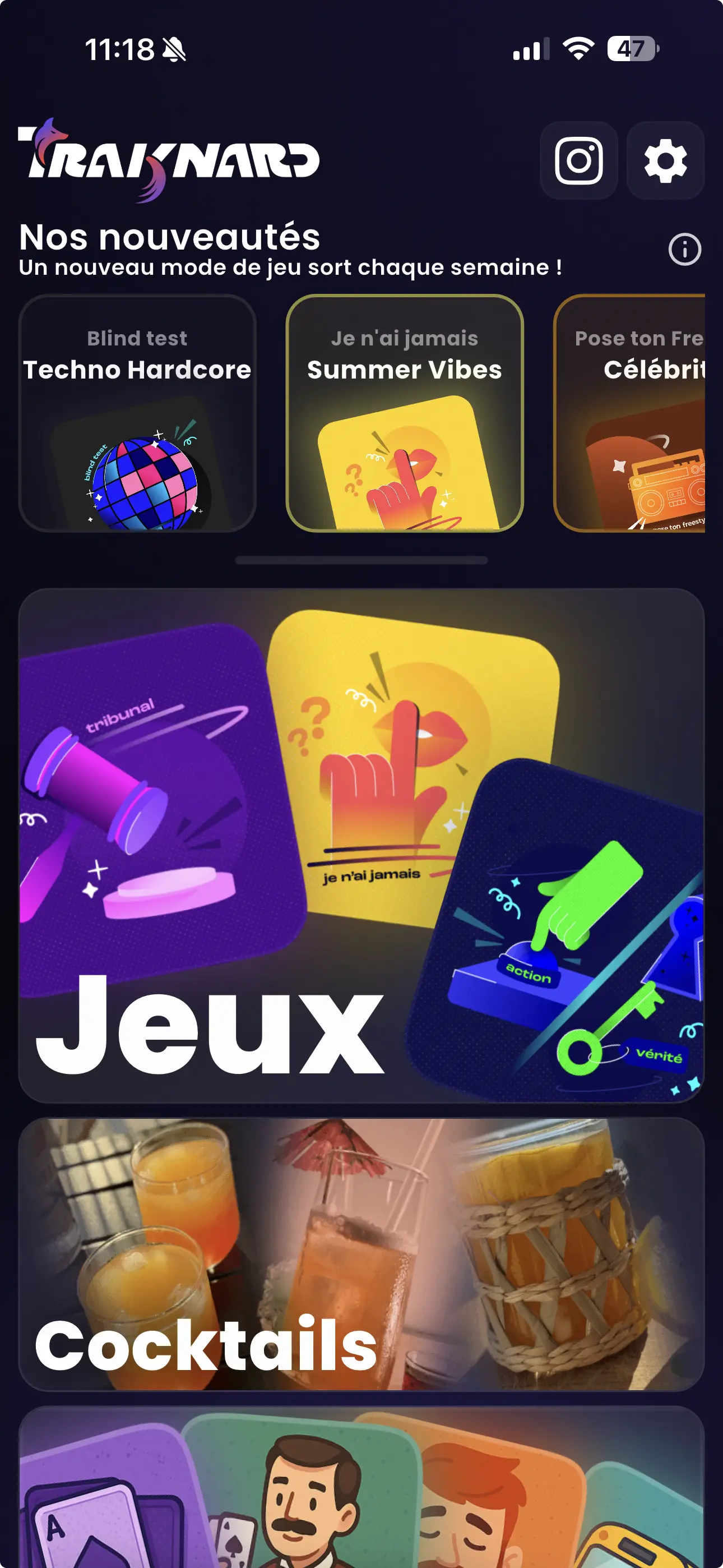 Traknard App screenshot