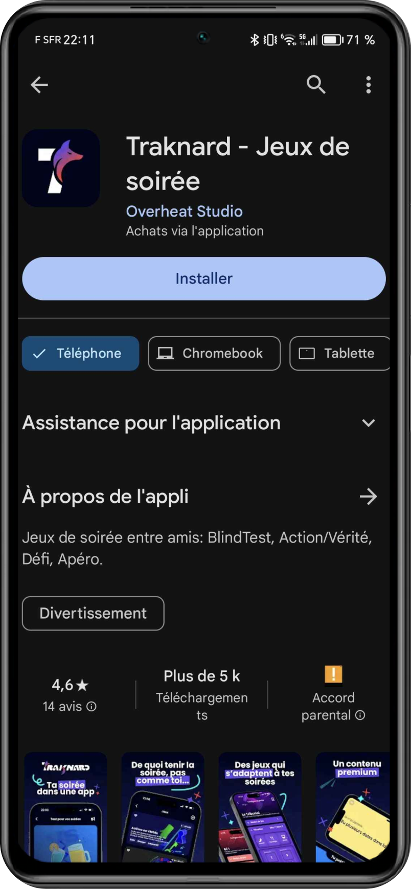 Télécharge Traknard sur le Google Play Store