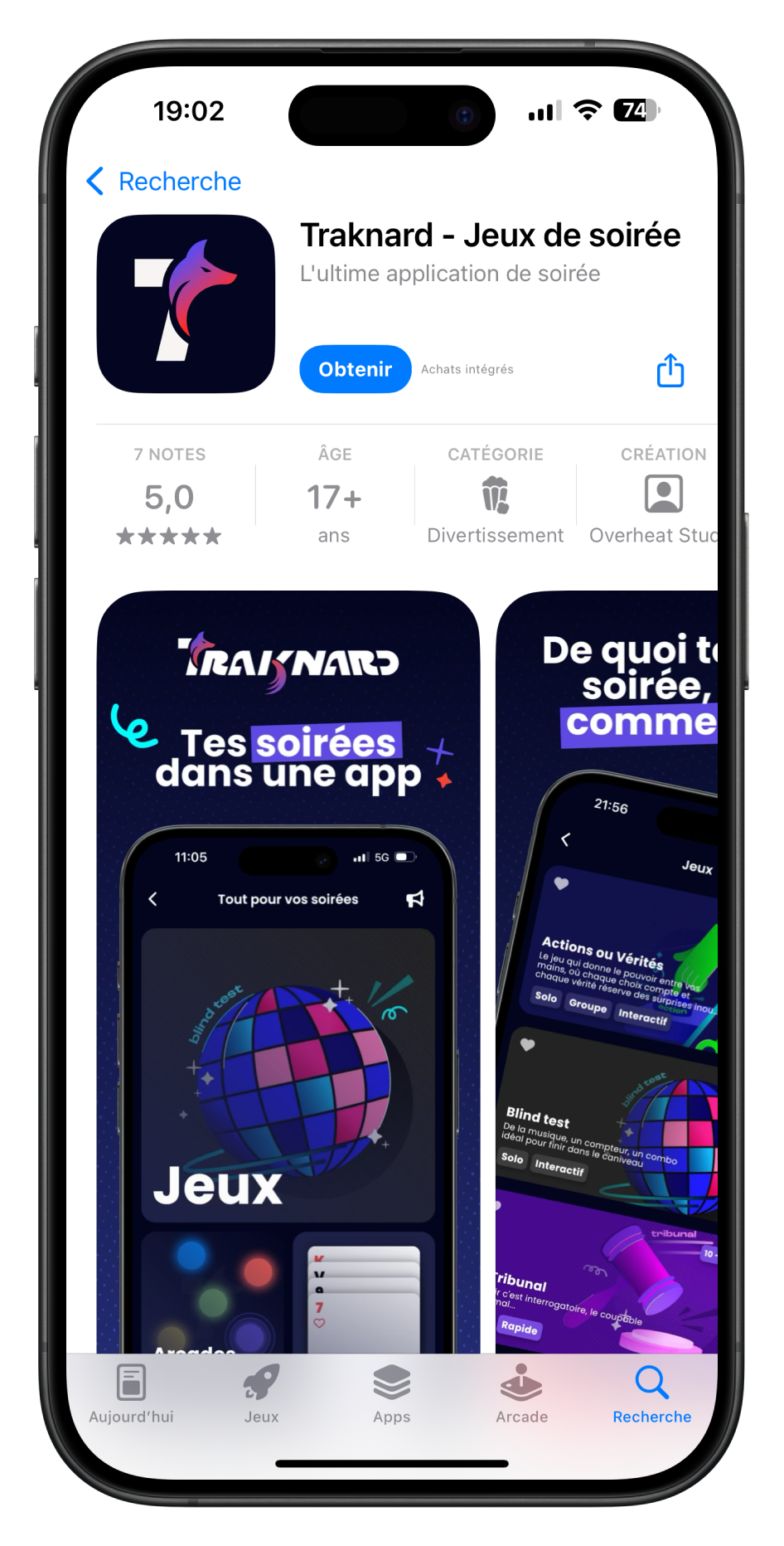 Télécharge Traknard sur l'App Store