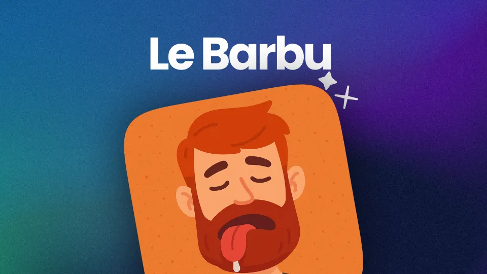 Jeu de cartes à boire: Le Barbu. Dispo sur l'application Traknard